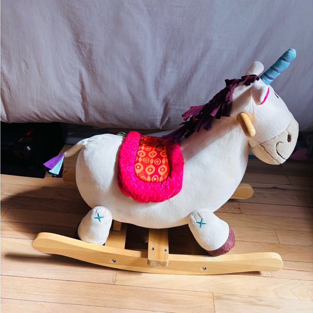 B. toys Wooden Unicorn Rocker Rodeo Rocker – Dilly-Dally - Picture 6 of 6